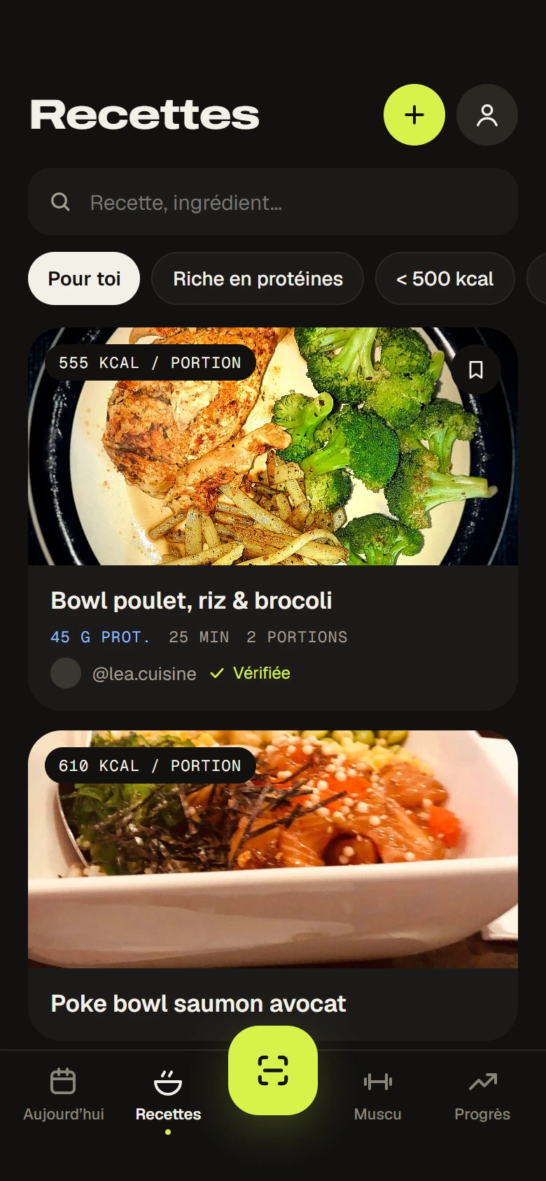 Fil des recettes de la communauté